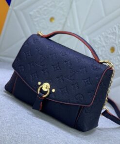 Alternative view of Louis Vuitton Monogram Empreinte Leather Blanche BB Handbag In Navy Blue