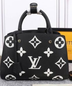 Louis Vuitton Monogram Empreinte Montaigne MM In Black