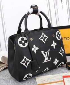 Alternative view of Louis Vuitton Monogram Empreinte Montaigne MM In Black