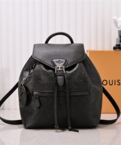 Louis Vuitton Monogram Empreinte Leather Montsouris PM Backpack In Black