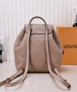 Alternative view of Louis Vuitton Monogram Empreinte Leather Montsouris PM Backpack In Tourterelle Gray