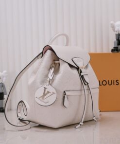 Alternative view of Louis Vuitton Monogram Empreinte Leather Montsouris PM Backpack In White