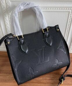 Alternative view of Louis Vuitton Monogram Empreinte Leather Onthego PM Bag In Black