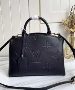 Louis Vuitton Monogram Empreinte Leather Petit Palais Handbag In Black