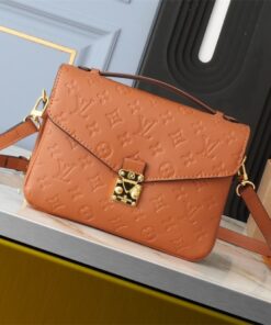 Louis Vuitton Monogram Empreinte Metis Handbag In Cognac Brown