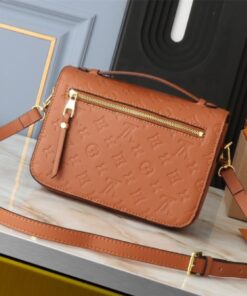 Alternative view of Louis Vuitton Monogram Empreinte Metis Handbag In Cognac Brown