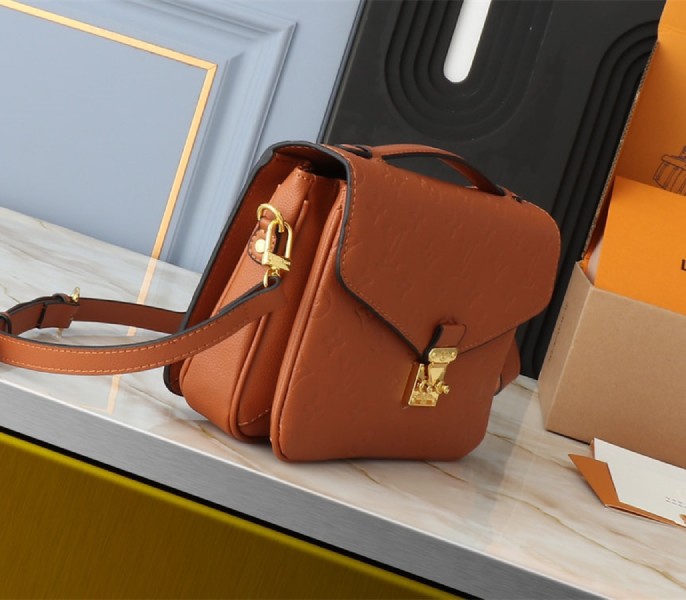 Louis Vuitton Monogram Empreinte Metis Handbag In Cognac Brown - Image 4