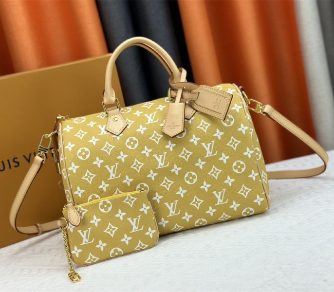 Louis Vuitton Speedy P9 Bandouliere 30 Bag In Yellow