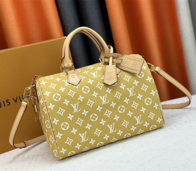 Louis Vuitton Speedy P9 Bandouliere 30 Bag In Yellow - Image 2