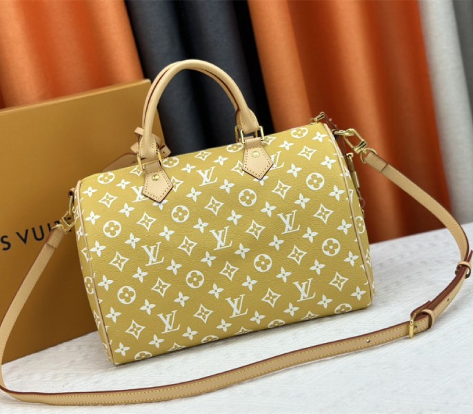 Louis Vuitton Speedy P9 Bandouliere 30 Bag In Yellow - Image 4