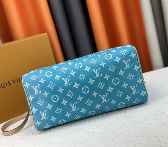 Louis Vuitton Speedy P9 Bandouliere 40 Bag In Turquoise - Image 5
