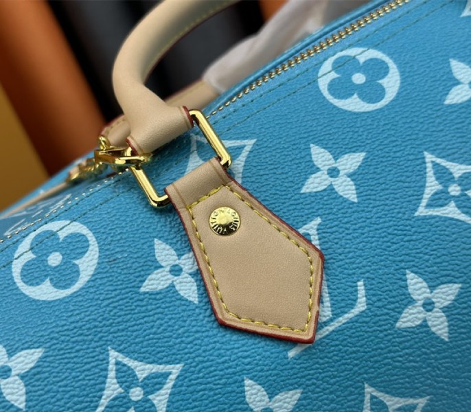 Louis Vuitton Speedy P9 Bandouliere 40 Bag In Turquoise - Image 8