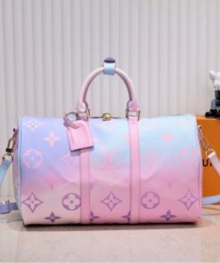 Louis Vuitton Spring 2022 Keepall 45 Luggage In Sunrise Pastel