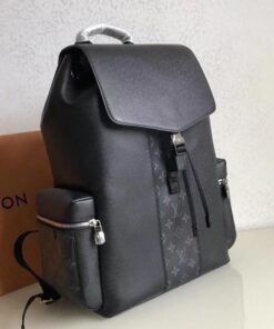 Alternative view of Louis Vuitton Taiga Leather Outdoor Backpack In Eclipse Black