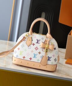 Replica LV X TM Alma BB Bag In White Bright Colors