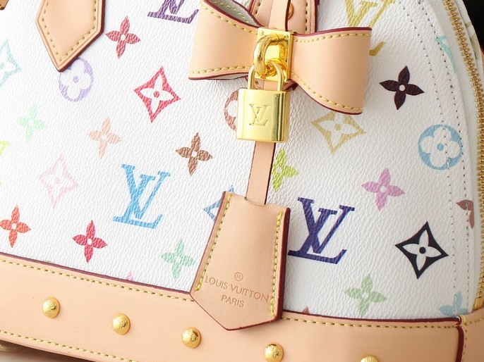 Replica LV X TM Alma BB Bag In White Bright Colors - Image 9