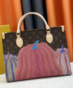 Louis Vuitton X YK Monogram Canvas Onthego MM Tote In Pumpkin