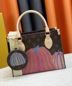 Louis Vuitton X YK Monogram Canvas Onthego PM Tote In Pumpkin