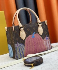 Alternative view of Louis Vuitton X YK Monogram Canvas Onthego PM Tote In Pumpkin
