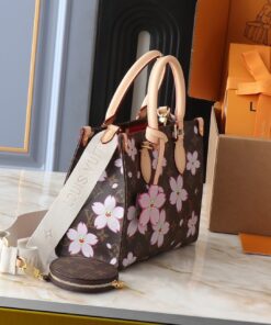 Alternative view of X TM Monogram Canvas Onthego PM With Cherry Blossom