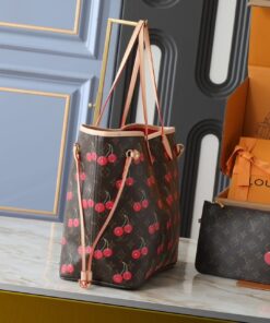 Alternative view of LV X TM Monogram Cherry Canvas Neverfull MM